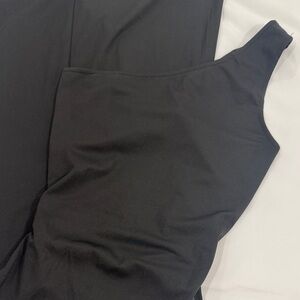 Black One-Shoulder Maxi Dress